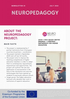 We share with you the first newsletter of the Neuropedagogy project.